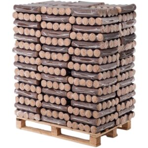 Hartholz Eichenbriketts 96 Stück à 10 kg – Palette (960 kg)- Holz4Home Brennstoffe