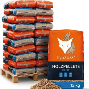 Heizfuxx Holzpellets Blue 15kg x 20 Sack 300kg Palette
